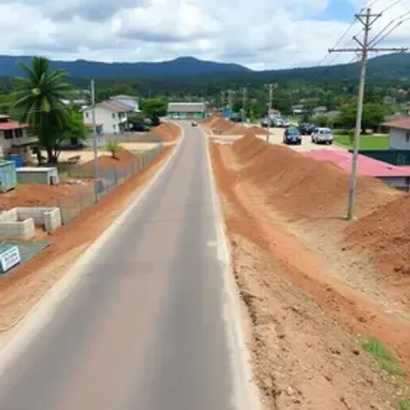 Pavimentação avança em obra que vai criar nova ligação entre Garuva e Joinville
