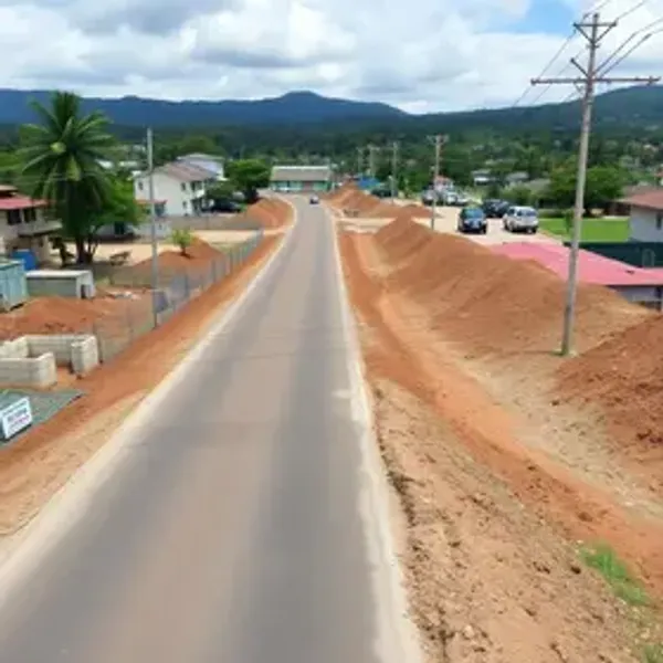 Pavimentação avança em obra que vai criar nova ligação entre Garuva e Joinville