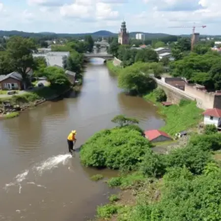 Prefeitura de Joinville supera marca de 1 mil km de limpeza em rios e valas