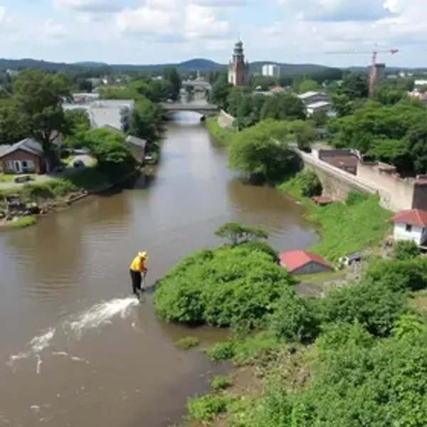 Prefeitura de Joinville supera marca de 1 mil km de limpeza em rios e valas