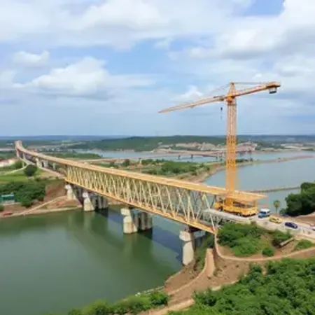Primeira laje da Ponte Anêmonas é concretada