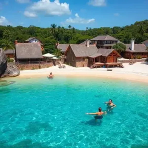 VÍDEO: Piscina natural escondida em SC impressiona turistas em vila cercada pelo mar