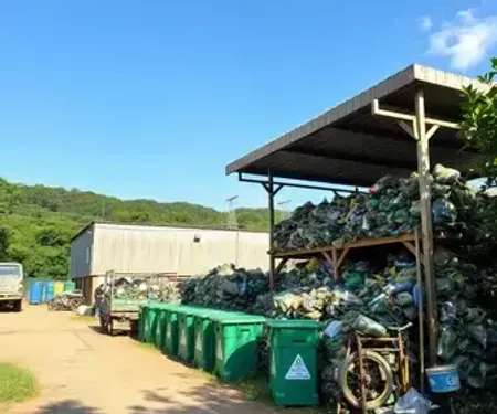 Obras da Central de Triagem e Valorização de Recicláveis avançam em São Francisco do Sul