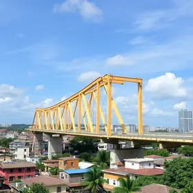 Prefeitura programa lançamento de novas vigas na Ponte Anêmonas, agora pelo lado do bairro Guanabara
