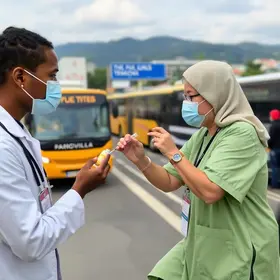 Joinville leva vacinação contra a gripe aos terminais de ônibus para ampliar cobertura