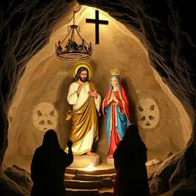 Gruta ‘milagrosa’ onde Jesus e Maria teriam aparecido há 100 anos encanta fiéis em SC