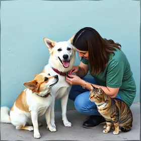 Prefeitura realiza mutirão de microchipagem de cães e gatos no bairro João Costa