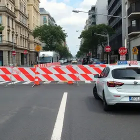 Interdição na rua Germano Wetzel altera trânsito para obras na avenida Santos Dumont
