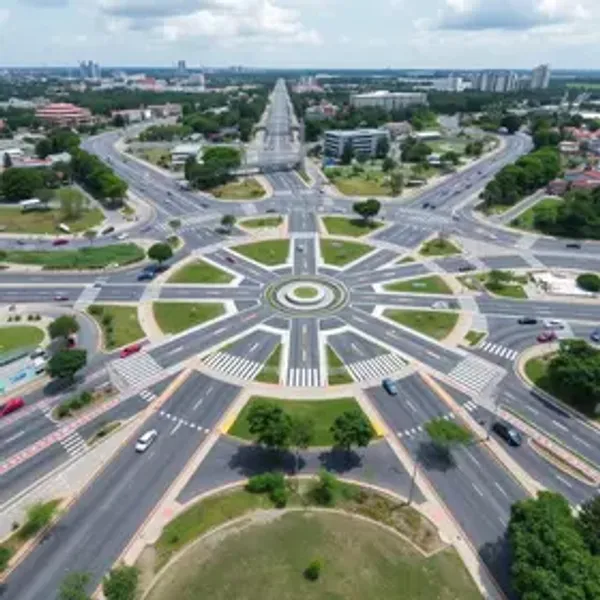 Nova configuração viária da rotatória próxima ao Terminal Norte começa a operar em Joinville
