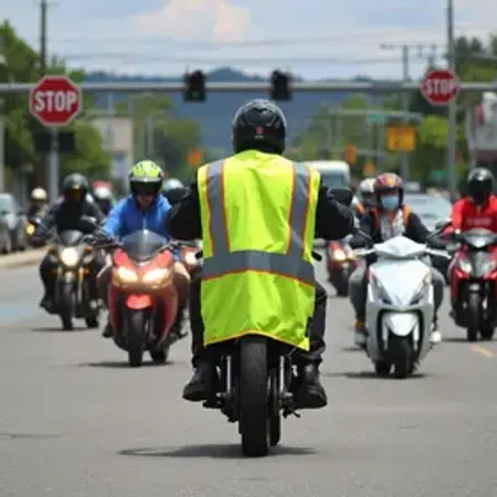 Escola Pública de Trânsito de Joinville promove blitz educativa no Dia Nacional do Motociclista