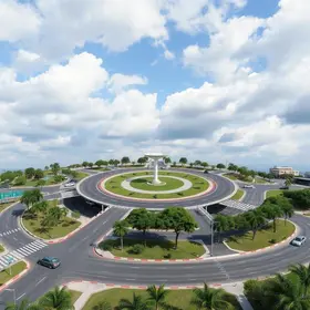 Nova configuração da rotatória do Terminal Norte entra em operação neste sábado