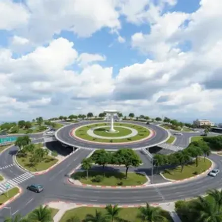 Nova configuração da rotatória do Terminal Norte entra em operação neste sábado