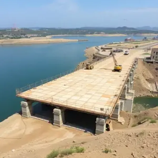 Obra da Ponte Anêmonas avança com concretagem da primeira laje