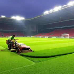 Secretaria de Esportes inicia a retirada do gramado da Arena Joinville