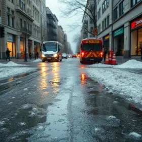 Chão escorregadio causava tombos e levou a mudança drástica em rua cartão