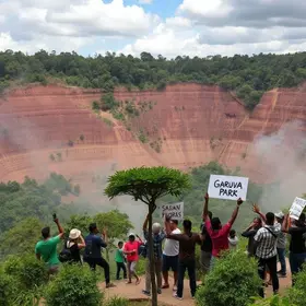 Garuva debate parque nacional com 700 pessoas e protocola rejeição ao Ministério