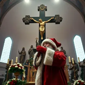 Santa, terço e cruz gigante: complexo religioso atrai fiéis e vira símbolo de devoção em SC