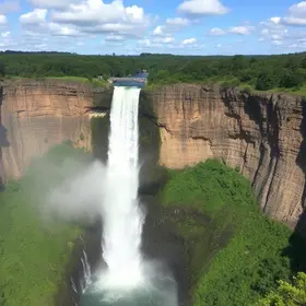VÍDEO: Cachoeira com borda infinita vira destaque turístico com vista de tirar o fôlego em SC