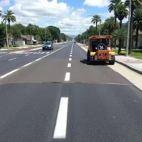Avenida Santos Dumont recebe nova etapa de pavimentação e soma 360 toneladas de asfalto aplicadas